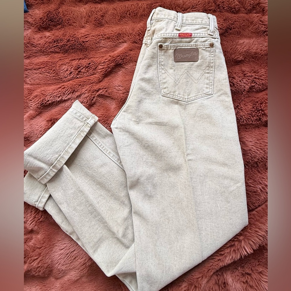 Wrangler Light Tan Denim Pants